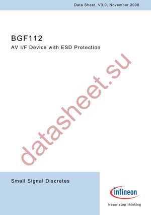 BGF 112 E6328 datasheet  